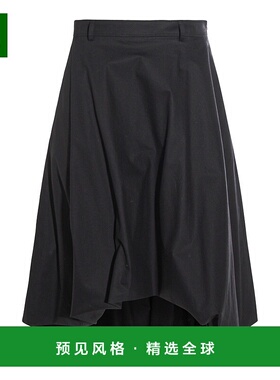 1h可退 香港直邮Moschino 莫斯奇诺 女士 黑色棉质半身裙 252D010