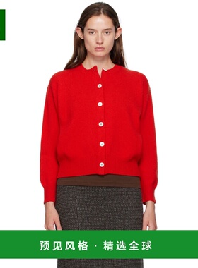 1h可退 香港直邮DAUGHTER 女士 红色 Ada Crewneck 开衫 HKN03901