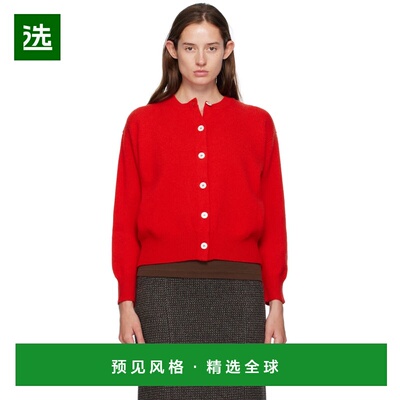 1h可退 香港直邮DAUGHTER 女士 红色 Ada Crewneck 开衫 HKN03901