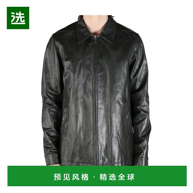 香港直邮Rick Owens 长袖皮夹克 RU01E5764LTP