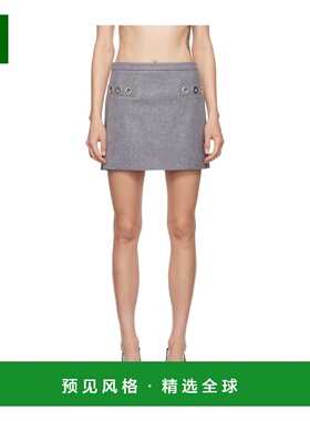 香港直邮MSGM 女士连衣裙 3741MDD11XB24760896 AW2024 灰色