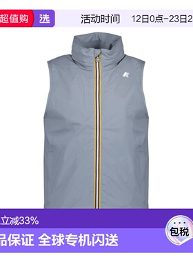 1h可退 香港直邮K-Way 男士 无袖连帽外套 K3123TW grey灰色 舒适