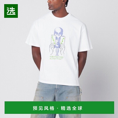 1h可退 香港直邮Brain Dead 男士 SUBCONSCIOUS 白色T恤 BDP25TOO