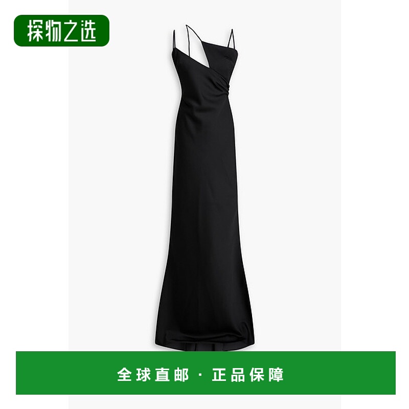 香港直邮The Attico 女士 Melva 不对称剪口缎面礼服 232WCW69E02