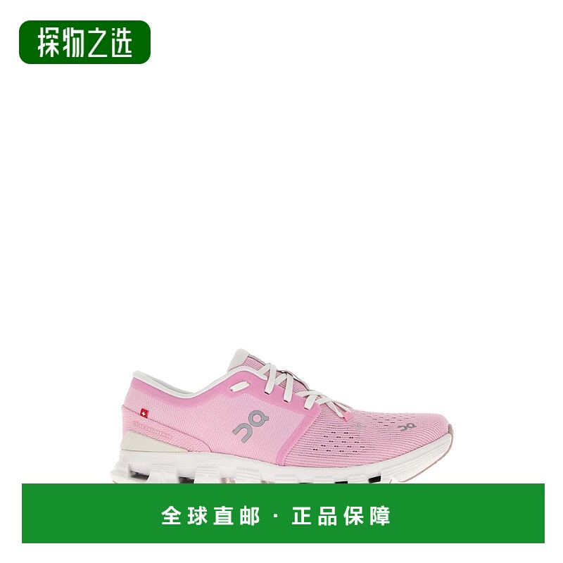 香港直邮On 女士 Cloud X 4 粉色布织运动鞋 3WE30073561PETALSAN