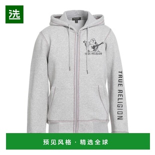 1h可退 【美国直邮】true religion 男士 帽衫运动夹克衫