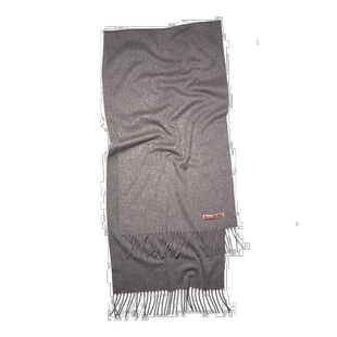 ACNE STUDIOS 女士灰色细羊绒羊毛流苏围巾秋冬百搭新款