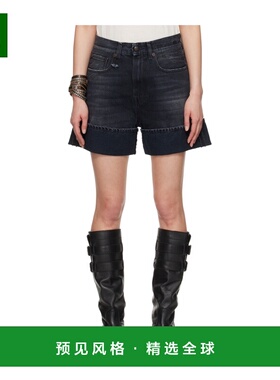 1h可退 香港直邮R13 女士短裤 R13WD110394BJAKEBLACK SS2025 黑