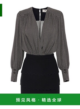 香港直邮Elisabetta Franchi 长袖包臀裙连衣裙 AB85652E2