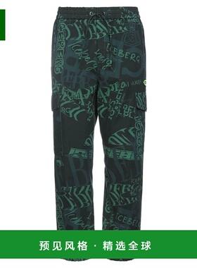 1h可退 香港直邮Iceberg 冰山 男士 休闲长裤 green绿色 舒适时尚