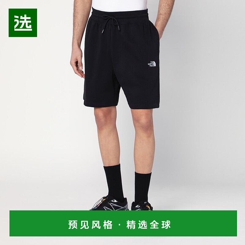 香港直邮the north face 北面 男士 黑色棉混纺带Logo短裤 NF0A8C
