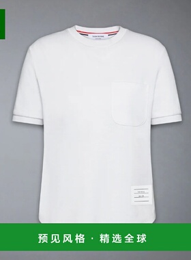 香港直邮THOM BROWNE 女士T恤 FJS223AJ0055100 SS2026 白色短袖