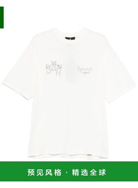 香港直邮Represent 男士T恤 MLM100383072 AW2025 白色 圆领T恤