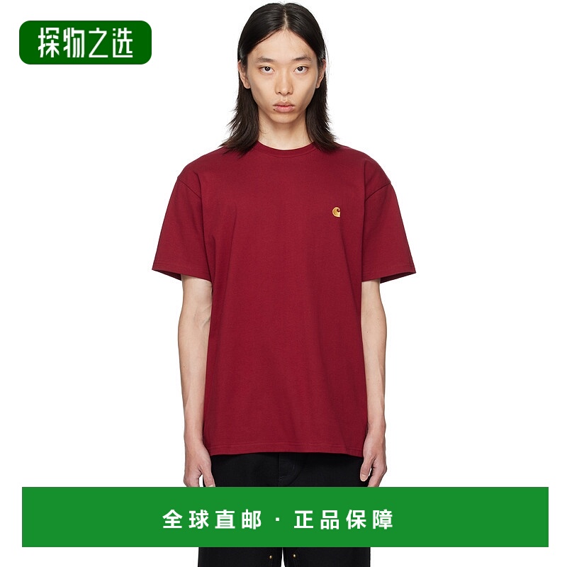 香港直邮CARHARTT WIP 男士 红色 Chase T 恤 I026391