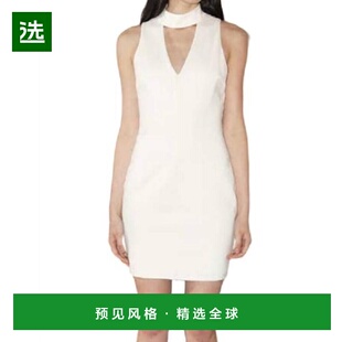 1h可退 【美国直邮】adelyn rae Nicole Keyhole 白色修身连衣裙