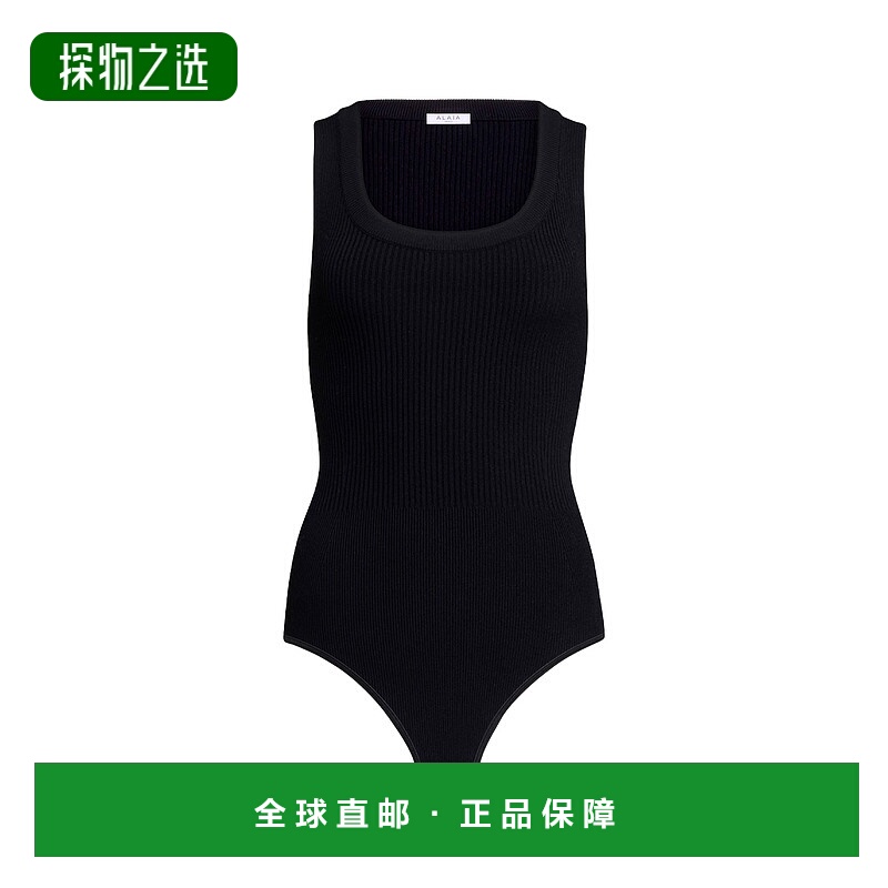 1h可退 香港直邮AlaÏa 女士 罗纹针织连体衣 AA9B0353K017A性感