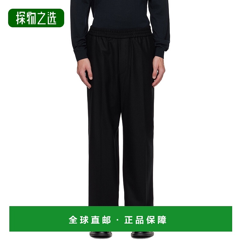 香港直邮BOSS 波士 男士 黑色 Tapered-Fit 长裤 50551562