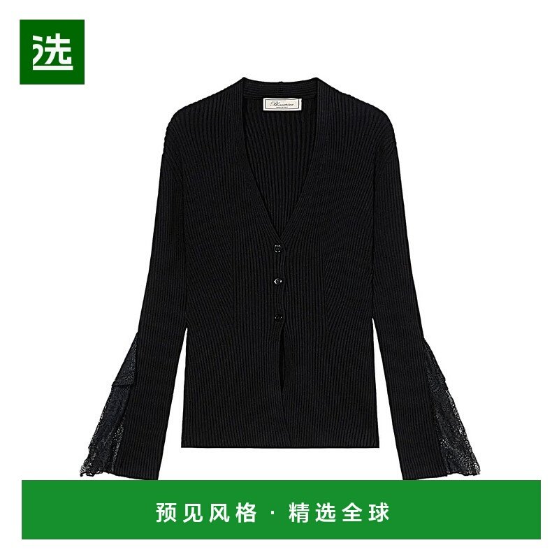 香港直邮Blumarine 针织蕾丝开衫 2M622A长袖