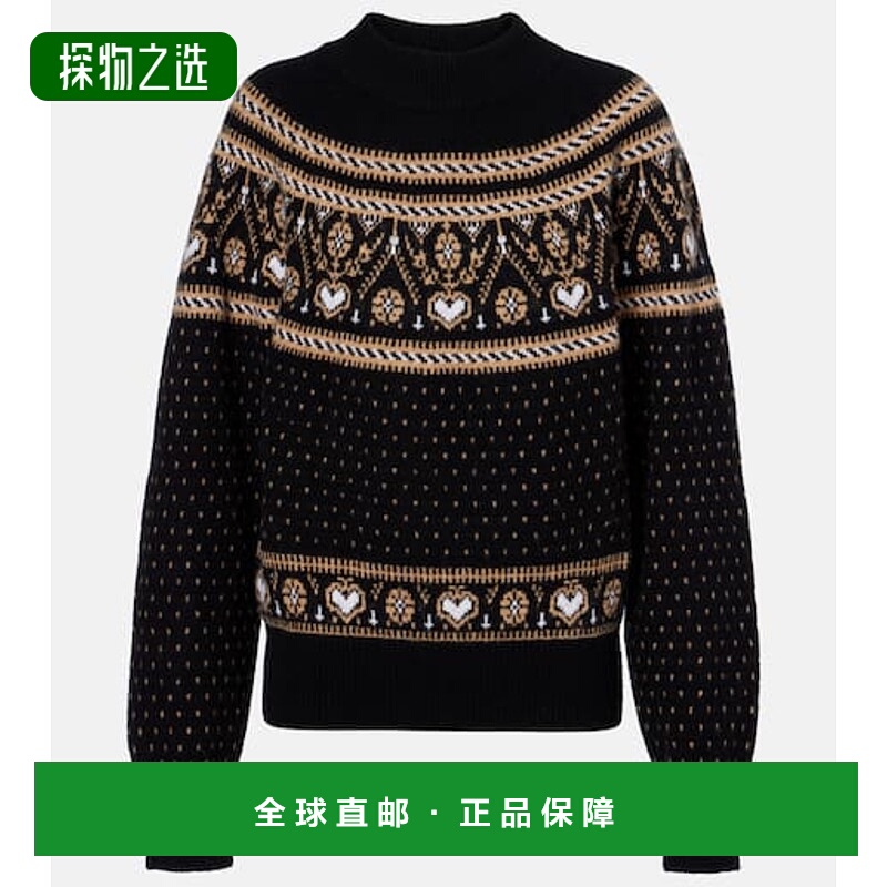 香港直邮KHAITE 女士 Guy 'Fair Isle' 羊绒毛衣