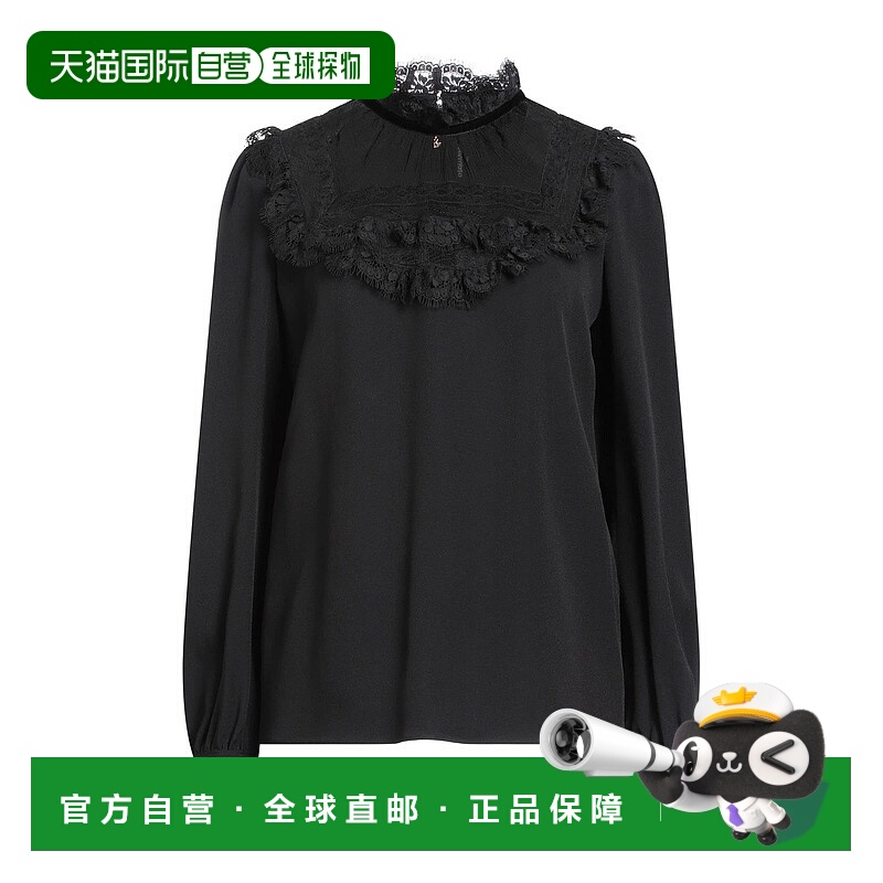 1h可退 香港直邮Dsquared2 二次方 女士 上衣 black黑色 舒适时尚