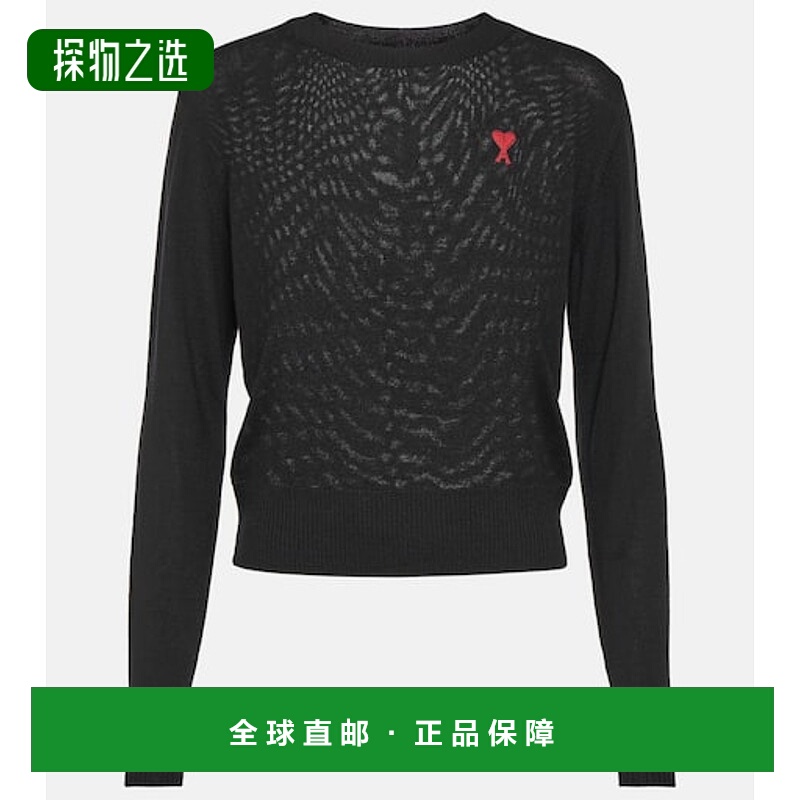 香港直邮Ami Paris 女士 Ami De Cœur 羊毛毛衣
