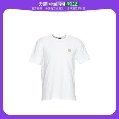 香港直邮Versace logo刺绣T恤 A77524A222614A93A范思哲潮流