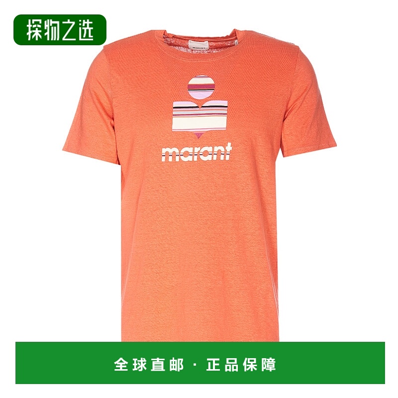 香港直邮Isabel Marant 徽标短袖T恤 TS0045HAA1N54H