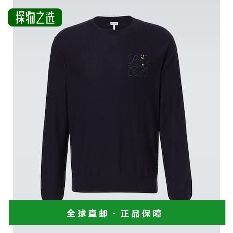 香港直邮LOEWE 罗意威 男士 x Louis Wain Anagram 羊毛混纺毛衣
