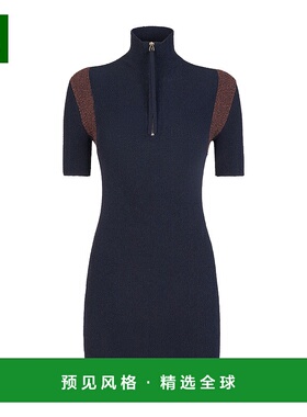 香港直邮Fendi 高领短袖连衣裙 FZDC43ASOR