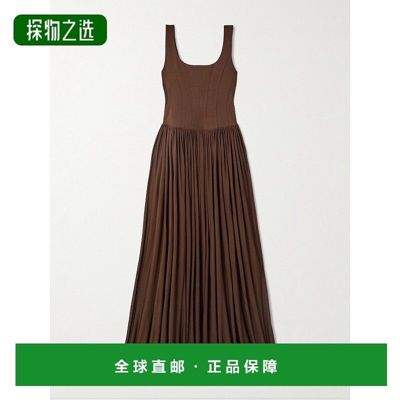 1h可退 香港直邮Simkhai 女士 Jamie 针织中长连衣裙 4251329PCCO