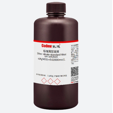 氪道硝酸银溶液0.1mol/L化学试剂AgNO3实验室铬酸钾指示液水质氯