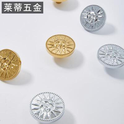 黄铜法式橱银色镀铬太932单孔柜门拉手现轻奢金色抽屉阳柜鞋柜把