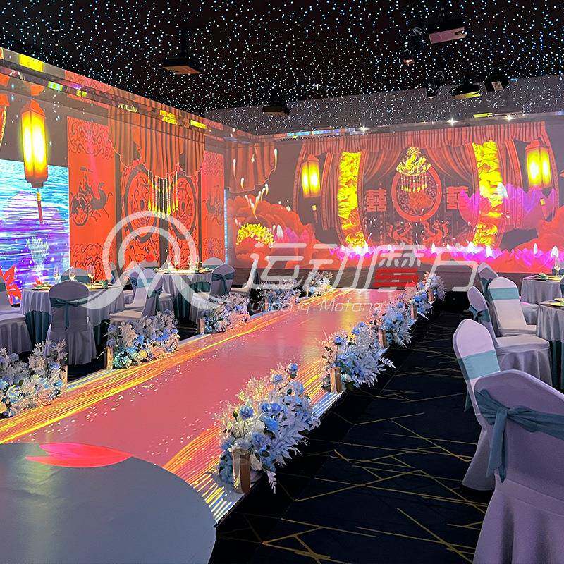 眼3dPT-AE100全墙息投影宴会厅餐D裸厅地面面酒店展厅5沉浸式互动投影设备
