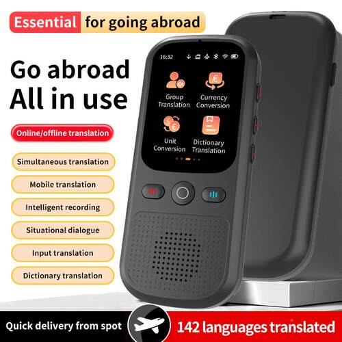 智翻译译机出国旅游多同语中性言英日俄泰离线能拍照打字声传翻译