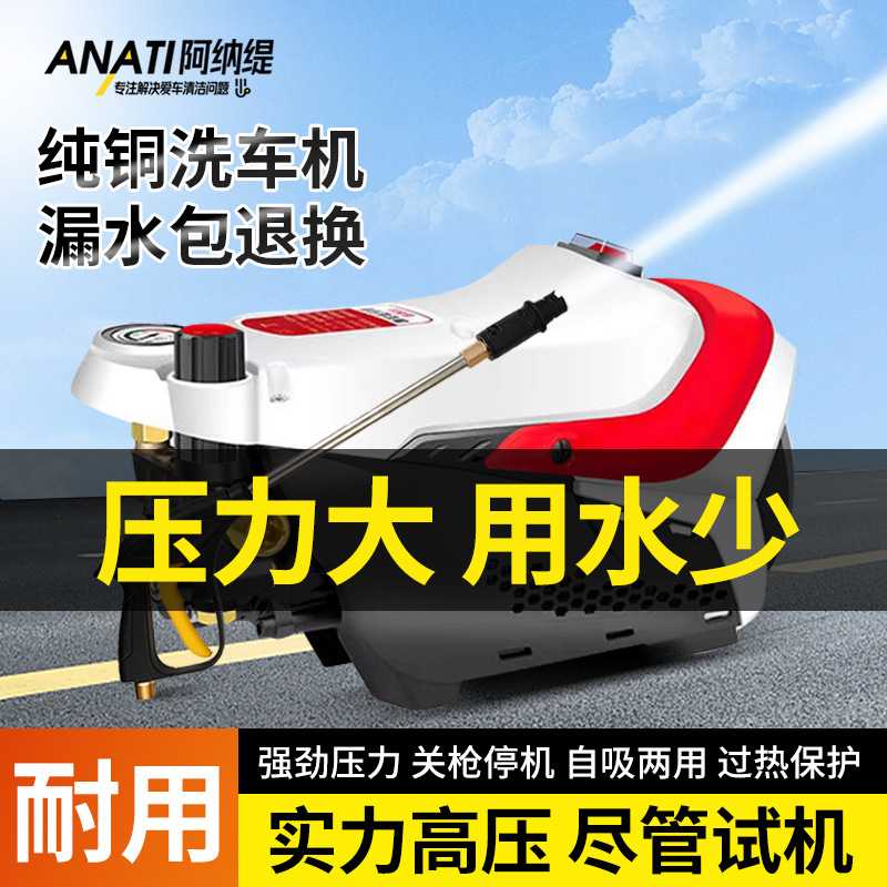 洗车机家用高压水枪220V大功率洗车神器洗车水枪强力清洗机水泵头