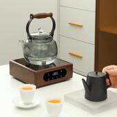 胡桃木电炉陶玻璃煮茶壶围水炉煮茶668器煮茶炉烧型壶小蒸煮两用