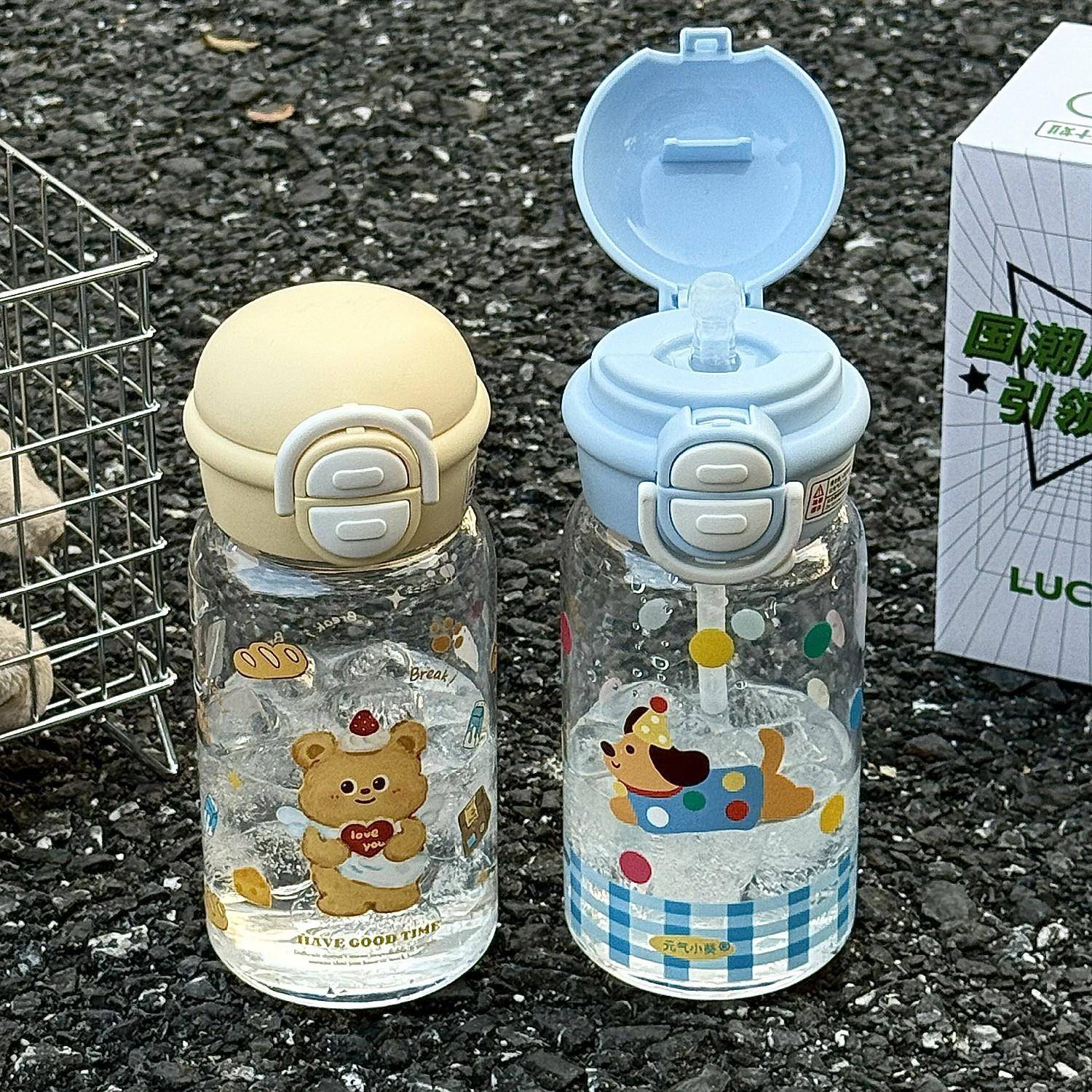 女生高管颜BL-0101-值吸双水杯卡塑料杯便携式学生小众不撞款饮儿