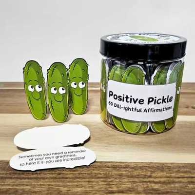 现货Positive Pickle Emotional Cards积极的泡菜情感支持肯定卡