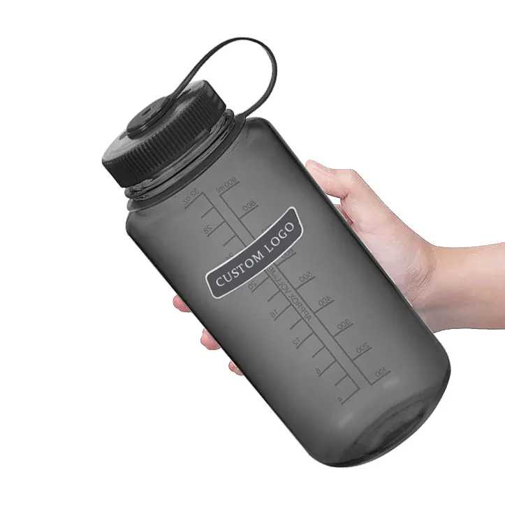 1000ml健身运动水壶便携提手大口塑料tritan水杯太空杯1L广口瓶
