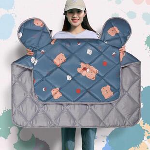 电动摩托车挡风被中厚款四季通用双面防水小电瓶车防风罩春秋薄款