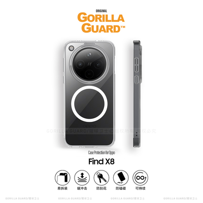 OPPOFindX8/Pro透明亲肤保护壳新