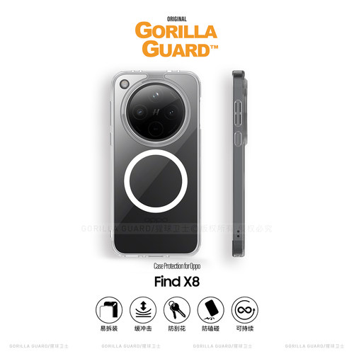 OPPOFindX8/Pro透明亲肤保护壳新