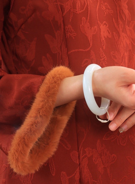 矿料羊脂白玉奶糖白女款细腻老料