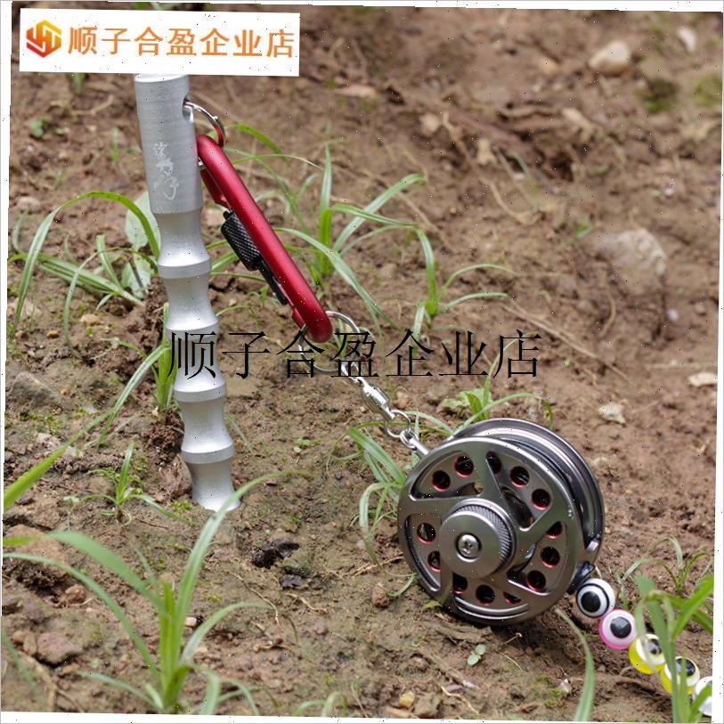 /多用途提鱼器活鱼扣地插铝合金活C鱼锁配件帐篷地钉防身战术短棍