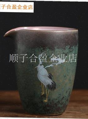 新中式茶室博古架茶壶q茶杯摆件覆古茶空间氛围布置陶瓷茶具组合.