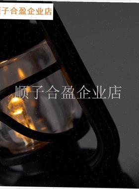 无聊瞭买个金属支架挂迷你小煤油灯小煤油灯发X光壁挂灯摆件.