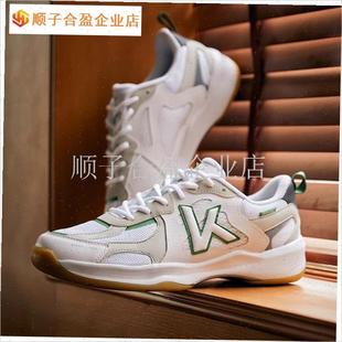 Kawasaki复古羽毛球鞋男B女款透气防滑训练鞋耐磨网球鞋子夔.