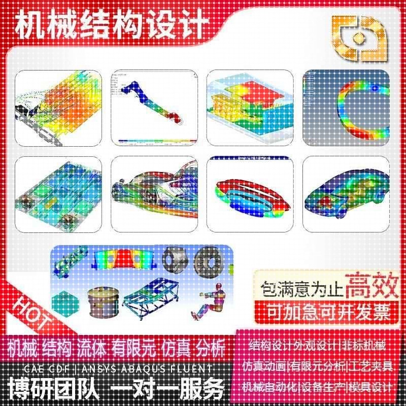 ansys abaqus fluent hypermesh comsol lsdyna icem仿真分析代做图片