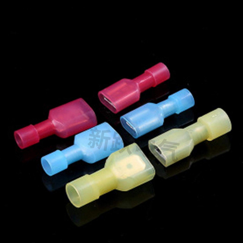 货源 尼龙公母对接端子组合 全绝缘插簧插片对插盒装端子