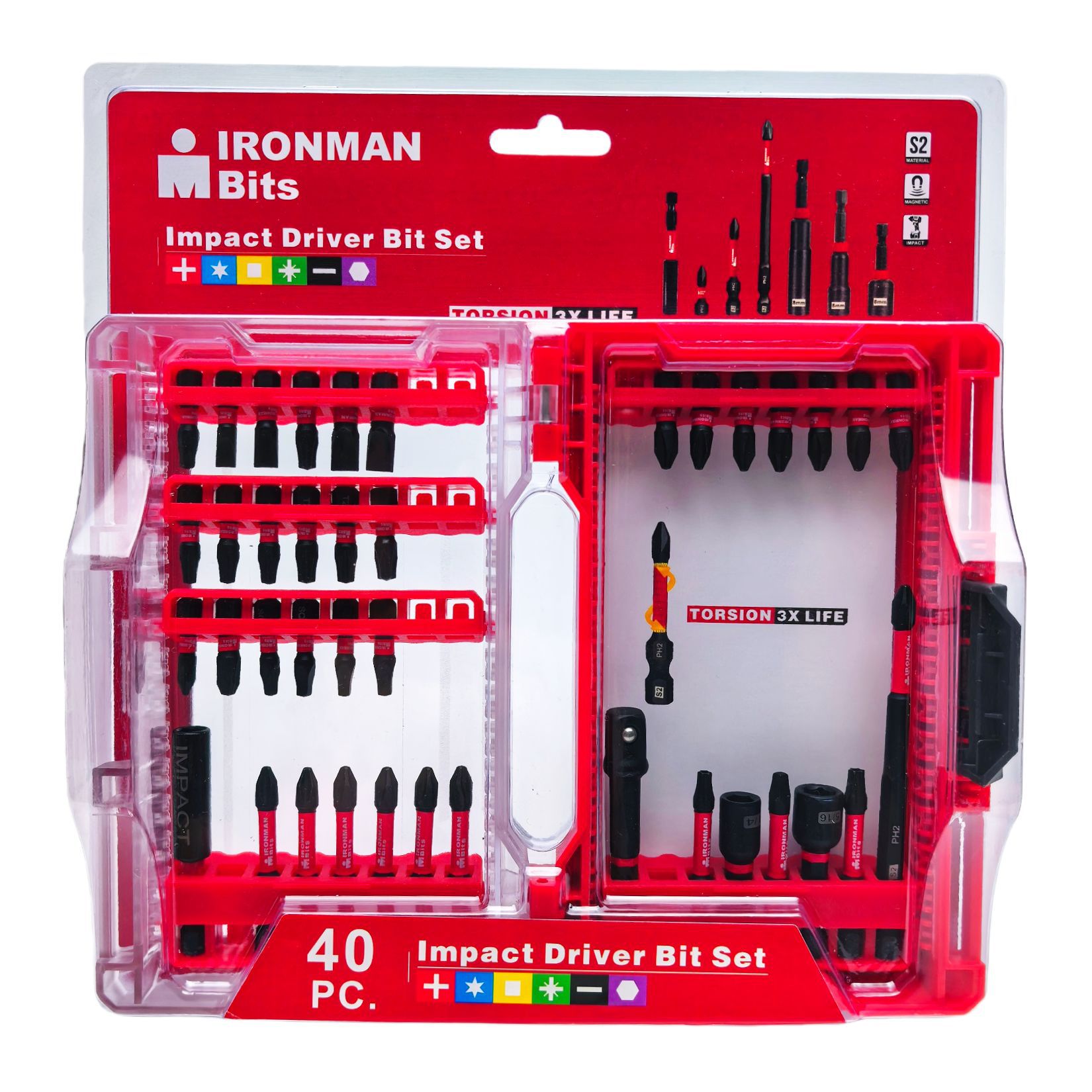 40件套IRONMAN批头套装魔盒黑色抗冲击螺丝批头 同款热销